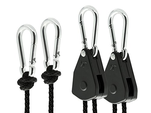 TRAFIKA URBAN HYDROPONICS TRAFIKA Rope Ratches Polea, Negro