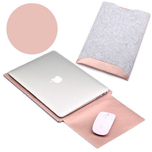 GENORTH   Filz Sleeve H  lle Ultrabook Laptop Tasche f  r New MacBook Pro 13 Zoll A1706   A1708 H  lle mit Gesch  tztes Inneres und Externes Mousepad 