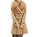 Produktbild Damen Winter Revers Wolle Mantel Graben Jacke Lange Ärmel Mantel Outwear atmungsaktiv Beiläufig Draußen Prinzessin weich Modus Formal betroffen warm Geschäft Büro Draußen Anzüge Sweatshirt