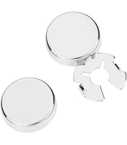 4 Couvre-boutons Strass Or - Accessoire De Mode Pour Chemises Et Robes - Diamètre Trou 5,5 Mm