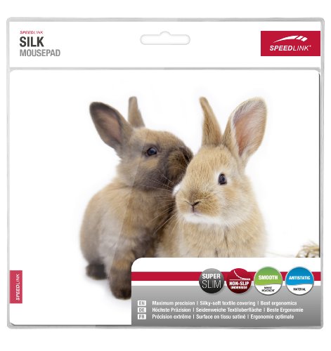 Speedlink Silk Mauspad Hasen (weiche Oberfläche, geringer Gleitwiderstand, gummierte Unterseite, verschiedene Motive) - 2