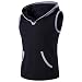 Produktbild Herren Stilvoll Mit Kapuze Ärmellos Bluse Amlaiworld Panzer Tops Fitnessstudio Hemd Weste (Schwarz, Xl)