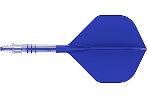 CUESOUL ROST T19 Asta e Aletta per Freccette integrate in Carbonio, Forma Standard Grande, Set da 3