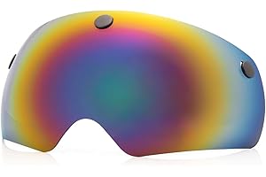 FUNWICT Gafas Magnéticas para Casco Bicicleta Gafas Extraíbles para Casco Bicicleta con Visera para Hombre