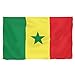 Produktbild BRUBAKER Hissflagge Senegal Fahne Flagge 150 x 90 cm Banner mit Ösen zum Hissen