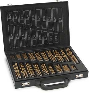170 Piece Titanium Coated Drill Bit Box