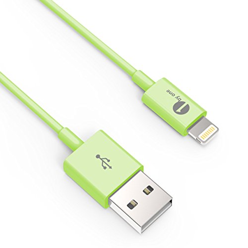1Byone Charging cable for iPhone 1M (3.28ft) [Apple MFI Certified] Lightning to USB Cable for iPhone 7 7Plus, iPhone 6 6s, 6 Plus 6s Plus 5 5s Apple Cable Apple Lightning Cable-1-Year Limited Warranty, Green