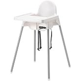 Ikea Unisex Beyaz Antilop Tepsili Mama Sandalyesi