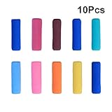 PIXNOR Skid Soft Foam Pencil Grips Finger-protected Pack of 10 (Random Color)