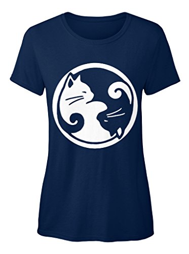 teespring Novelty Slogan T-Shirt - Yin Yang Cat Shirt