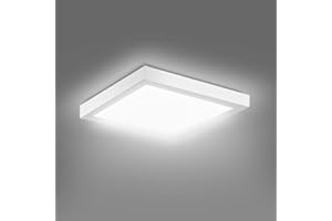 EXTRASTAR LED Ceiling Lights, 18W 1620LM Modern Square Flush LED Ceiling Lamp, 105W Equivalent, Energy Saving Panel Ceiling lamp, Ceiling Light Fitting for Living Room Bedroom - 6500K Daylight