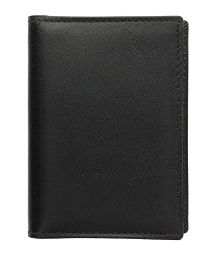 Visconti Leather Oyster Card / Travel Pass Holder TC1TC Black