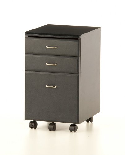 hjh OFFICE 673800 Rollcontainer EKON graphit, inkl. 3 Schübe, grundsolide Verarbeitung, optimal für Schreibtisch, Büromöbel, Schreibtisch Container, Rollkontainer Büro, Rollkontainer mit Schubladen - 16