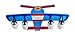 Produktbild LighSCH Cartoon Kinderzimmer Deckenleuchte Individualität Flugzeuge Leuchten Mode junge Mädchen Schlafzimmer Lampe Segment Lichtquelle 67*75*15cm Led