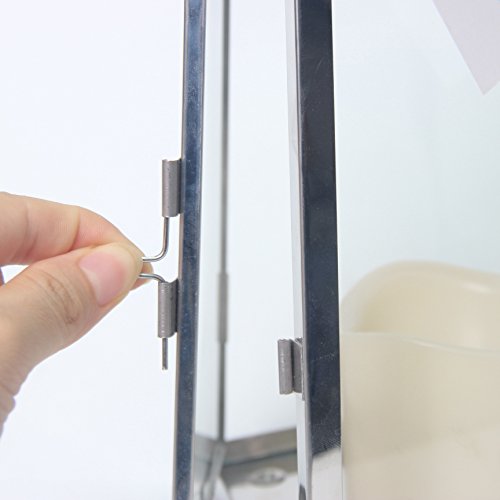 Signstek Deko flammenlose Laterne aus Edelstahl und gehärtetem Glas - 9