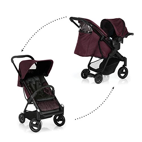 iCoo Acrobat Shop'n Drive Travel System, Fishbone Bordeaux