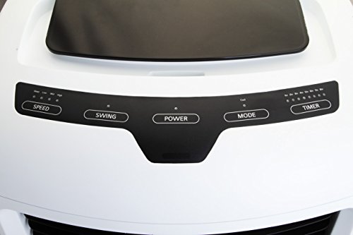 Honeywell Verdunstungsluftkühler, mobiles Klimagerät, kühlt und reinigt die Luft bis 28 m², Fernbedienung, 25 LWassertank, energieeffizient, weiß, CL25AE - 9