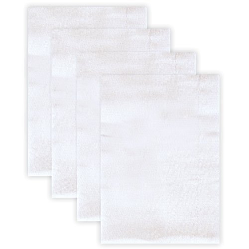Luvable Friends 4 Count Birdseye Prefold Cloth Diapers, White Color: White Infant, Baby, Child