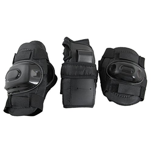 Preisvergleich Produktbild Kinder Schwarz Protektoren Knie Ellenbogen Handgelenk Schützer