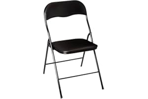 HOUSE COLLECTION Sedia Pieghevole Nera