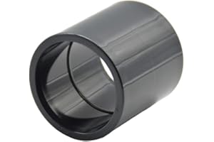 SIXYEAR PVC Muffe 40mm x 40mm | Klebemuffe | Rohrverbinder | Beidseitig Klebemuffe | PN 16 | Ø40mm