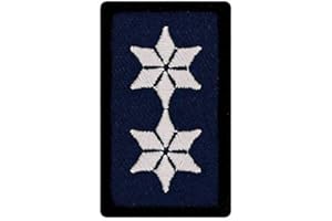‎CAFÉ VIERECK Café Viereck ® Polizei Mini Rangabzeichen - Patch mit Dienstgrad - Gestickt mit Klett – 3 x 5 cm (Polizeioberkommissar (POK))