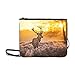 Produktbild WYYWCY Rotwild Morning Sun benutzerdefinierte hochwertige Nylon dünne Clutch-Tasche Umhängetasche Umhängetasche