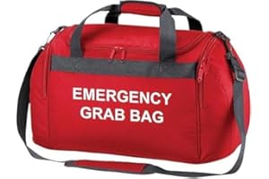 FireShield Emergency Grab Bag - Home Evacuation & Car Safety Kit - Compact Holdall Bag