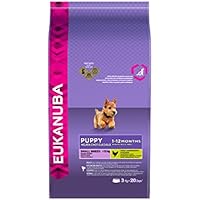 Eukanuba Premium Hundefutter für Welpen kleiner Rassen, Trockenfutter mit Huhn (1x3 kg)