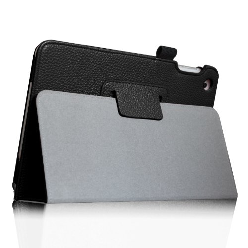 Fintie Apple iPad mini 1 / 2 / 3 Hülle – Slim Fit Foilo Kunstleder Schutzhülle Tasche Etui Case Smart Cover mit Auto Schlaf / Wach, Standfunktion für iPad mini 3 / 2 / 1 , Schwarz - 7