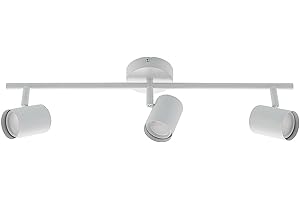 ‎ELC EUROPEAN LIGHTING CIRCLE ELC LED Deckenlampe weiss, schwenkbar & drehbar, 3 flammig, inkl. 3 x 5W GU10 LED Leuchtmittel, LED Deckenleuchte, Deckenstrahler warmweiss, Metall, Deckenspot, Spot, Strahler