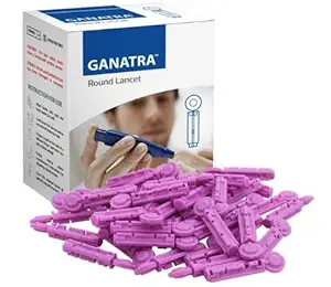 GANATRA High Round Glucometer Blood Lancet, 300 Pieces