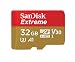 Produktbild SanDisk Extreme 32 GB microSDHC Speicherkarte + SD-Adapter bis zu 100 MB/Sek, Class 10, U3, V30, A1 (Zertifiziert und Generalüberholt)