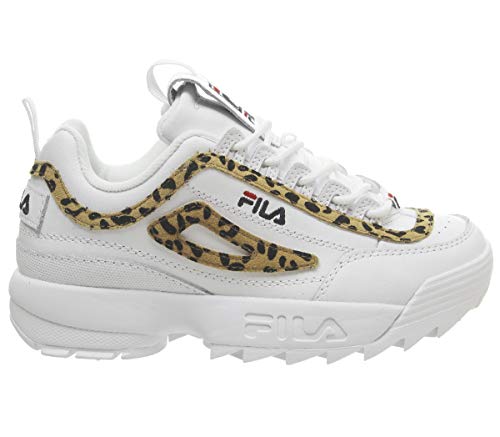 Fila Disruptor II - Zapatillas - 8 UK - White Leopard Exclusive