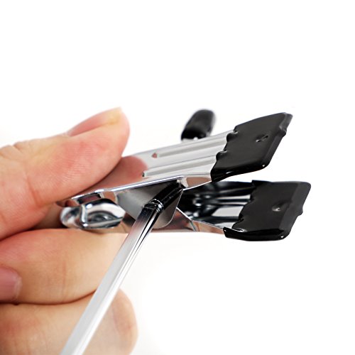 Songmics 20 Stück Anti-Rutsch Hosenbügel Metall Kleiderbügel Rockbügel 31 x 10,5 cm – verchromt CRI003-20 - 4