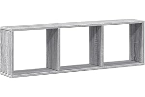 vidaXL Armario de Pared Madera de ingeniería Gris Sonoma 100x16x30 cm