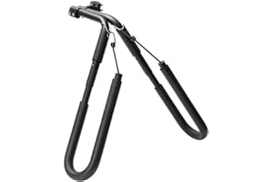 ALITTLECUTESHOP Porte-vélos De Surf Porte-vélos Lightweight Bookboard Vélo Support De Planche De Surf Boîtier À Vélos Durable Porte-cartes En Aluminium Léger - Bonus Wetsuit Cintre Pour Sports De Plein Air Noir