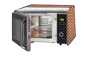 Stylista Microwave Oven Cover for Borosil Prima 30 Liter 1500 Watt Convection Oven Toaster Griller (OTG) Interlocked Ropes Pattern Brown