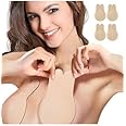 Belanto Women's & Girls Nipple Cover Strapless Bra Instant Breast Lift Sticky Bra Backless Invisible Push up Self Adhesive Bra Reusable Breast Lift Up Wire Free Bra Beige