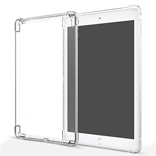 MoKo Hülle für iPad Pro 9.7 - Soft Flexible TPU Kristall Klar Schale Schutzhülle Stoßdämpfung Crystal Case Cover Durchsichtig für Apple iPad Pro 9.7 Zoll 2016 Modell Tablet, Transparent