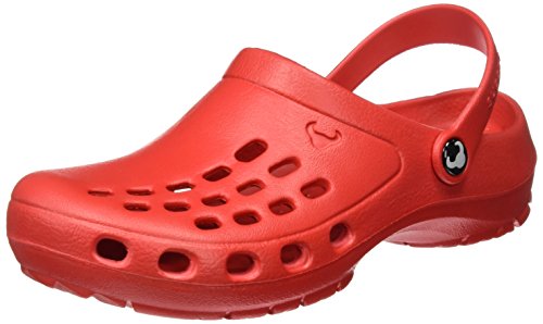 Suecos Loki, Zuecos de Trabajo Unisex Adulto, Rojo (Red), 39 EU