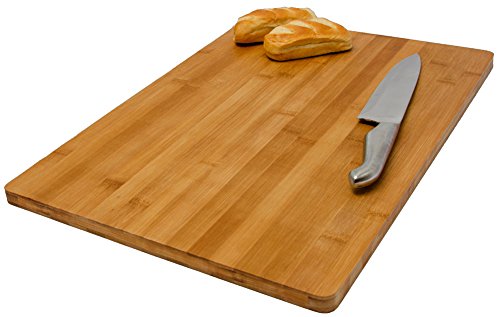 Tabla de Cortar de bambú | para cocinar tamaño grande 49x34cm | Tabla de Cocina de madera