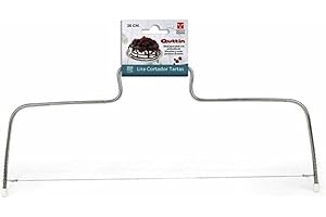 Quttin Lira Cortador Tarta 36CM Cuchillos de repostería, Plata, ÚNICO