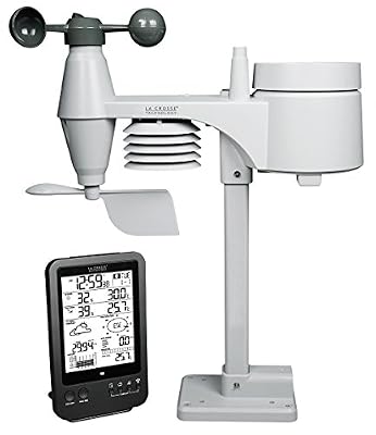 La Crosse Technology WS1650 Station Météo Professionnelle avec capteur 5 en 1 - Noir