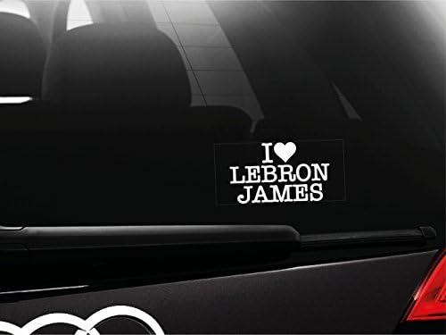 I Love Lebron James Car Window Sticker