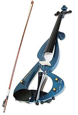 Sojing Violon Électrique 4/4 Bleu avec Housse et Accessoires