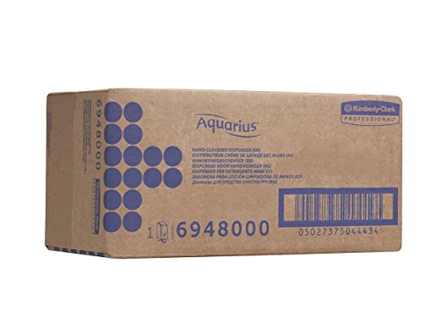 AQUARIUS 6948 Handreinigerspender (zeitgemäßem Design mit weißer reinigungsfreundlicher Hochglanzoberfläche) - 7