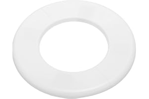PATIKIL Flangia Divisa a Parete, 78mm Copriforo con Piastra Autoadesiva Rotonda in ABS Copri Tubi Termosifoni Copertura per Decorazione Rubinetto Tubo Acqua Bagno Cucina, Bianco