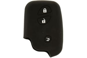 DESCONOCIDO Nordecco - Funda protectora de silicona para llave compatible con Lexus IS200 / IS 220 IS250 / CT200h / GS250, 3 botones, talla única (negro)