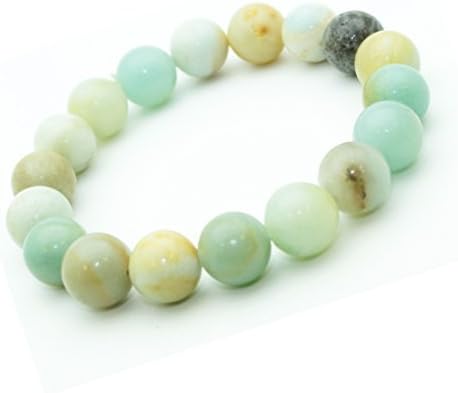 Amazonite Bracelet, semi Precious Stone Beads 10 mm protector